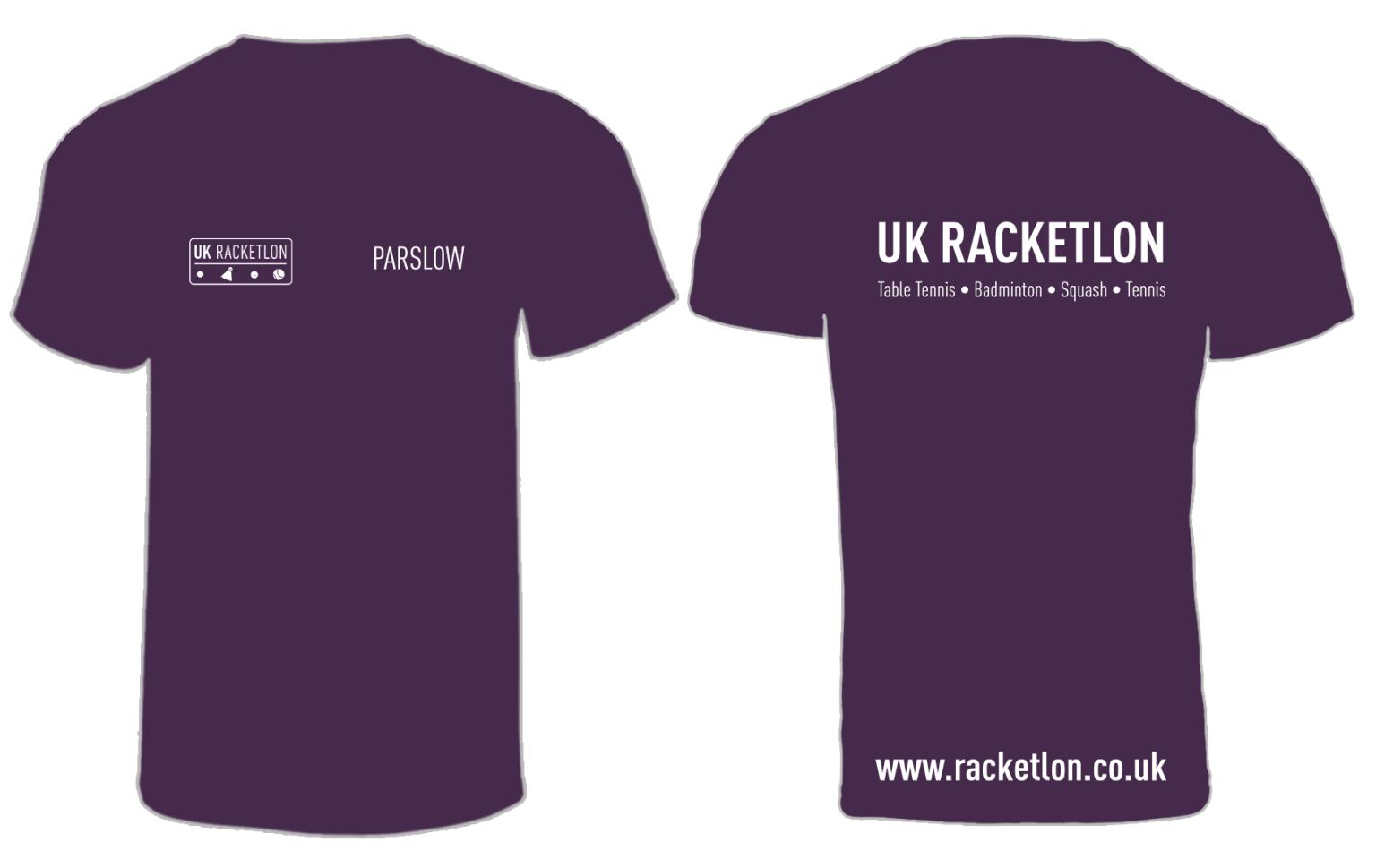 UK Racketlon | Men's T-Shirt | Bright Purple