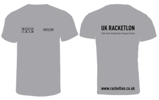 UK Racketlon | Men's T-Shirt | Silver Melange