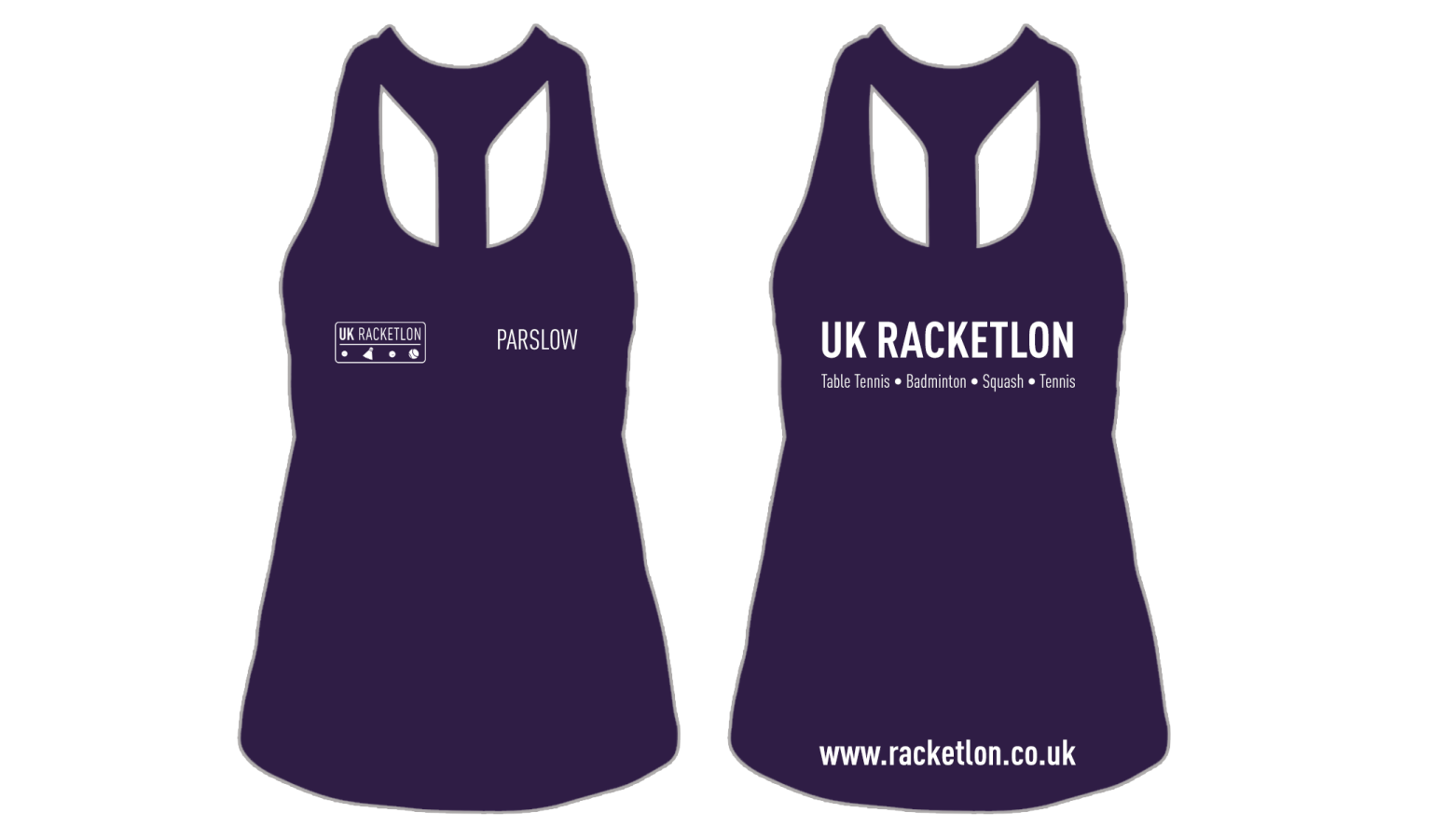 UK Racketlon | Ladies Vest | Purple