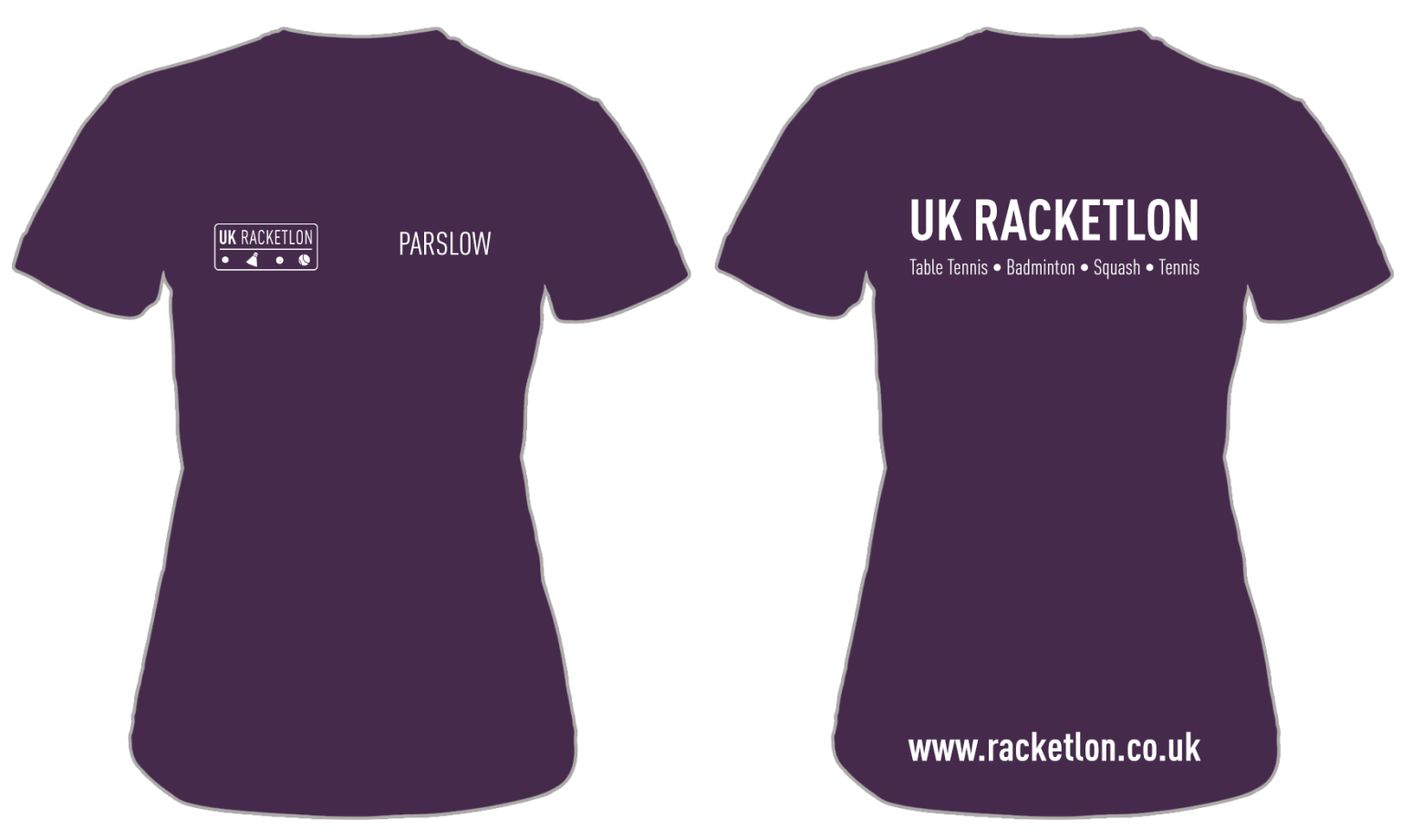 UK Racketlon | Ladies T-Shirt | Bright Purple